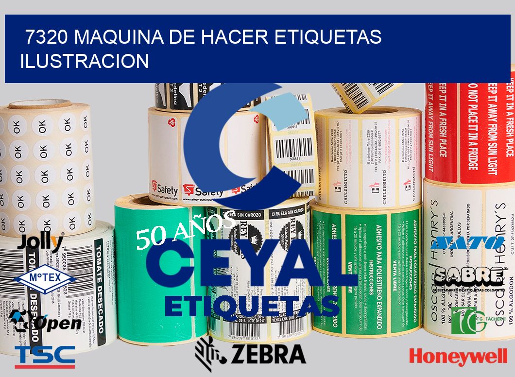 7320 MAQUINA DE HACER ETIQUETAS ILUSTRACION