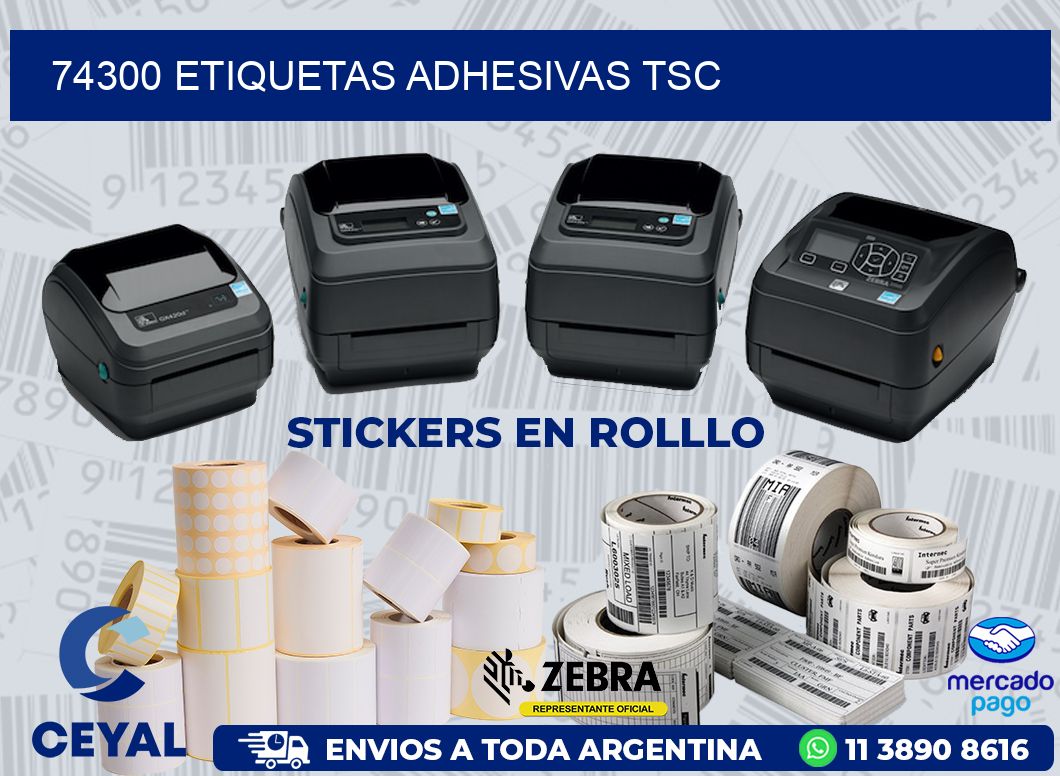 74300 ETIQUETAS ADHESIVAS TSC