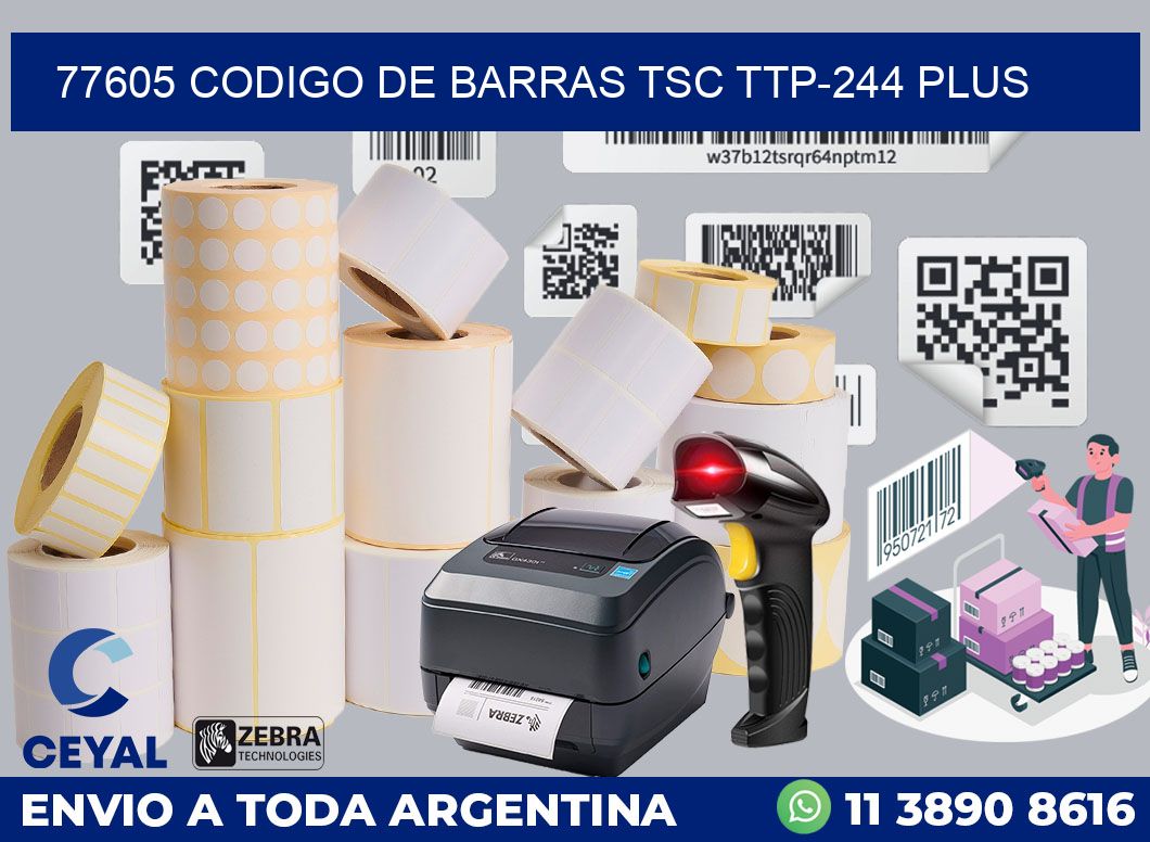 77605 CODIGO DE BARRAS TSC TTP-244 PLUS