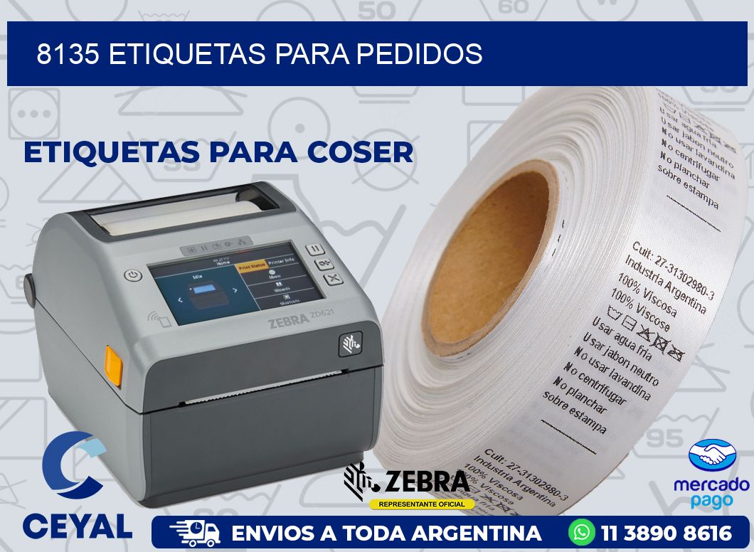 8135 ETIQUETAS PARA PEDIDOS