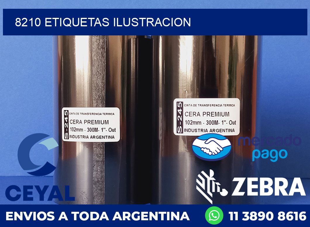 8210 ETIQUETAS ILUSTRACION