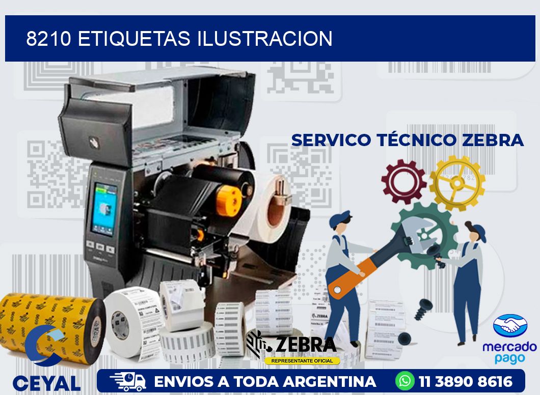 8210 ETIQUETAS ILUSTRACION