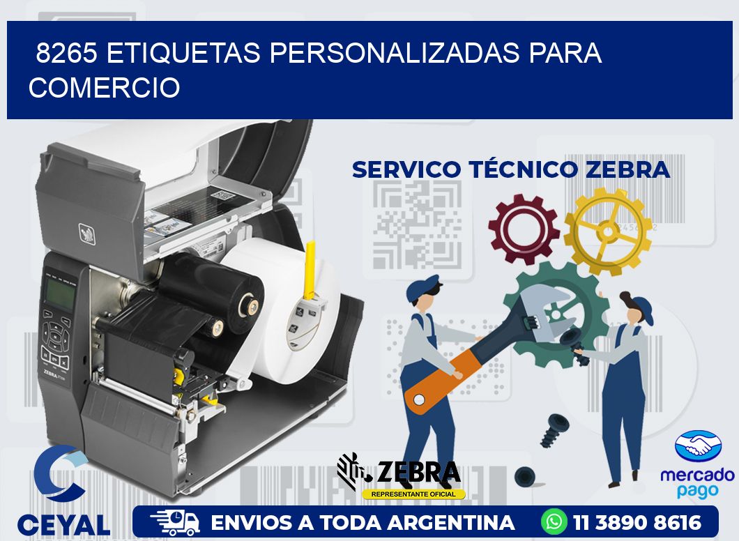 8265 ETIQUETAS PERSONALIZADAS PARA COMERCIO