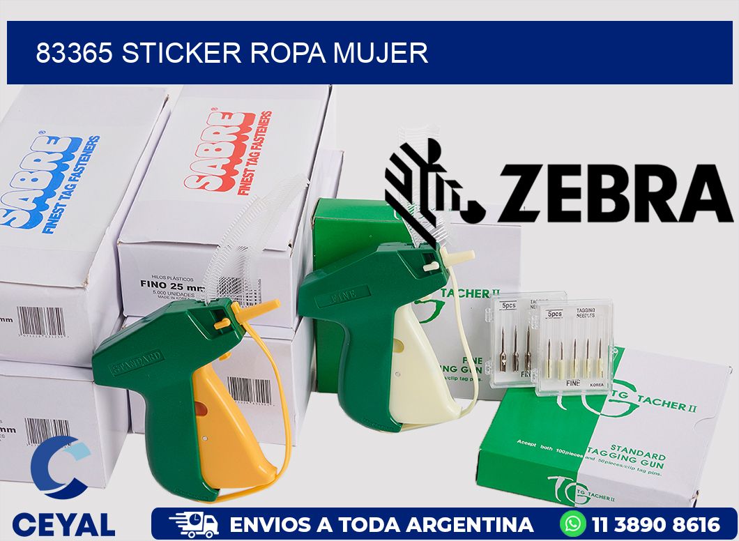 83365 STICKER ROPA MUJER