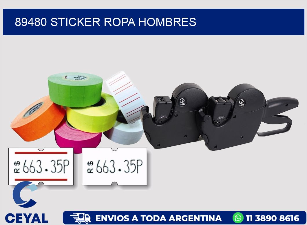 89480 STICKER ROPA HOMBRES