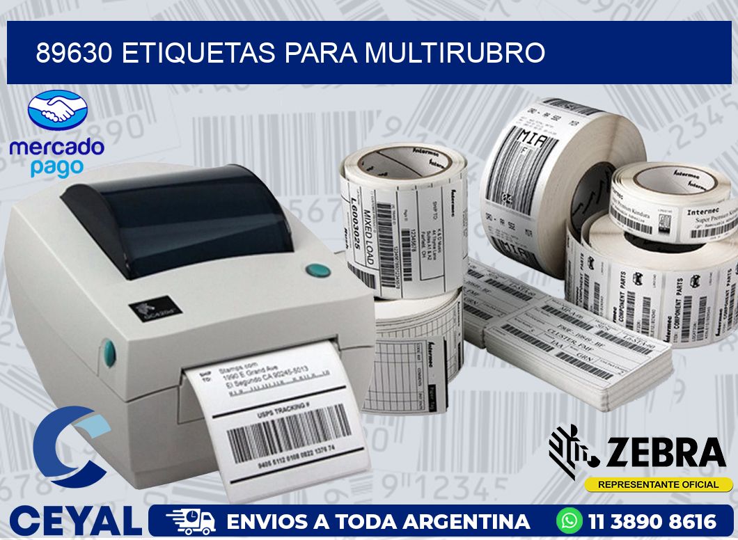 89630 ETIQUETAS PARA MULTIRUBRO