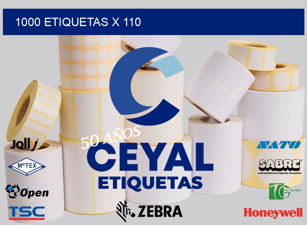 1000 Etiquetas x 110