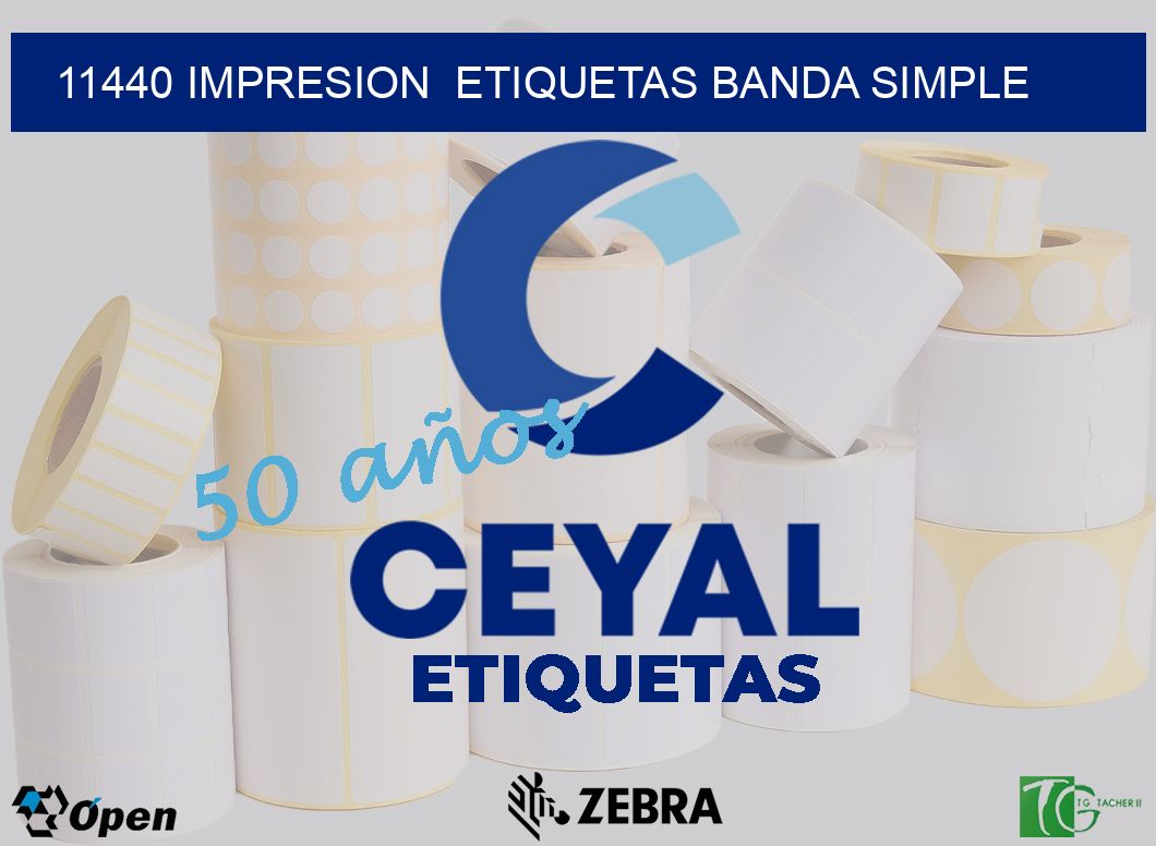 11440 impresion  etiquetas banda simple