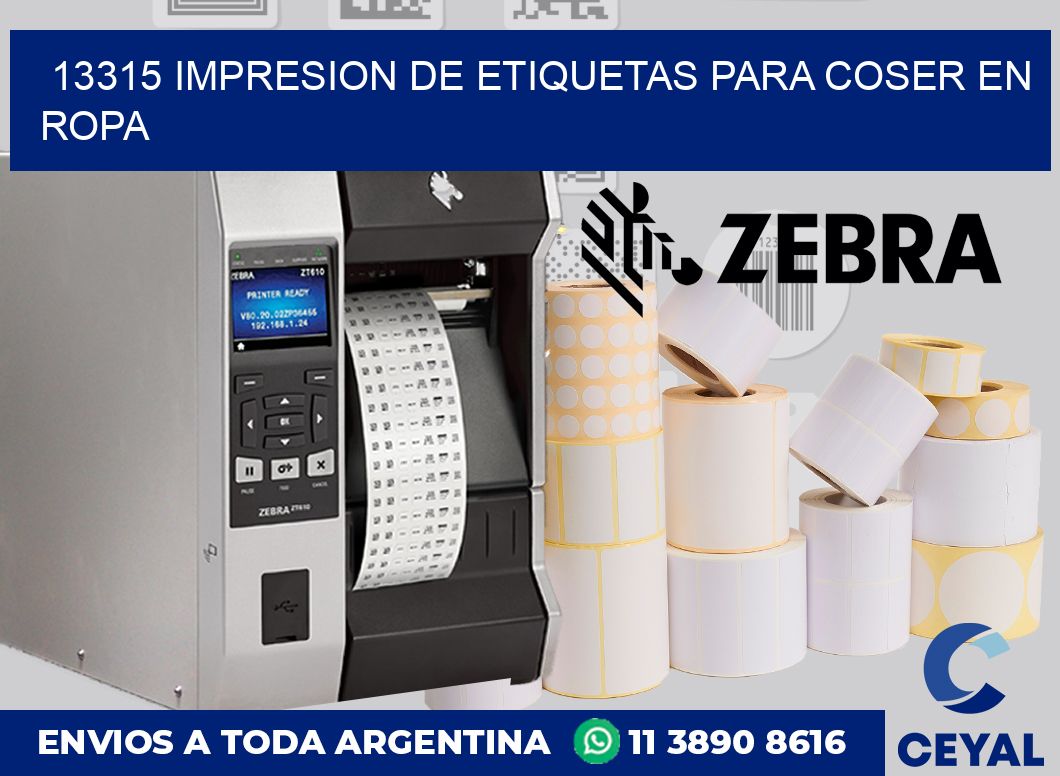 13315 IMPRESION DE ETIQUETAS PARA COSER EN ROPA