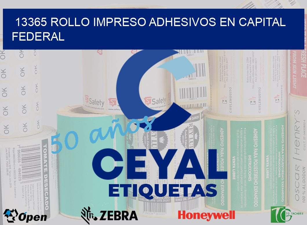 13365 ROLLO IMPRESO ADHESIVOS EN CAPITAL FEDERAL