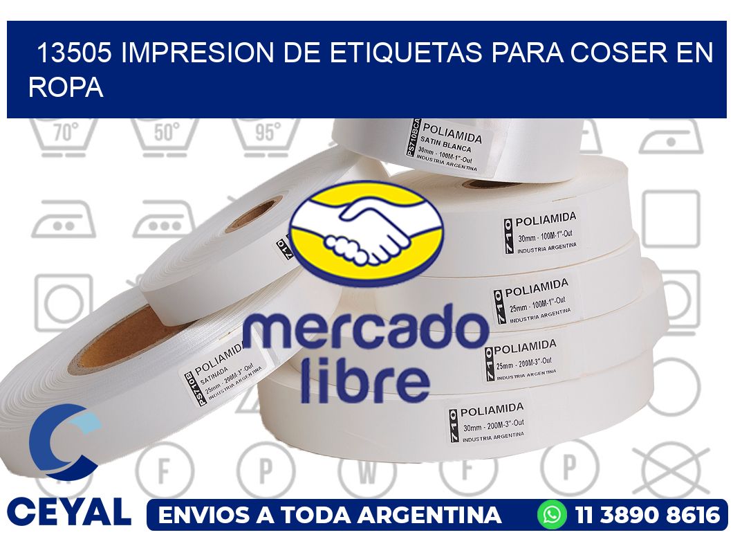 13505 IMPRESION DE ETIQUETAS PARA COSER EN ROPA