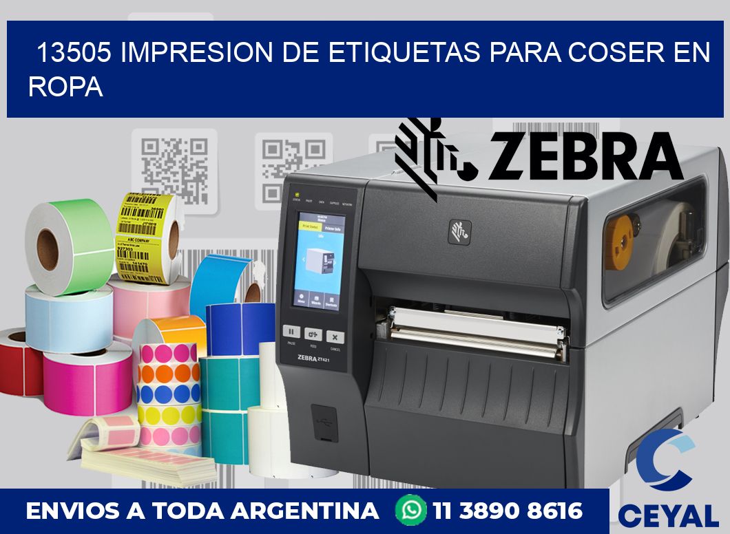 13505 IMPRESION DE ETIQUETAS PARA COSER EN ROPA