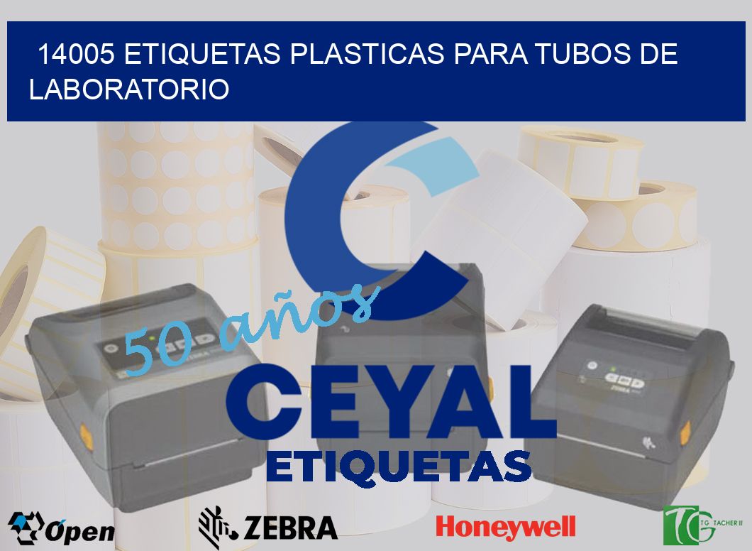 14005 ETIQUETAS PLASTICAS PARA TUBOS DE LABORATORIO