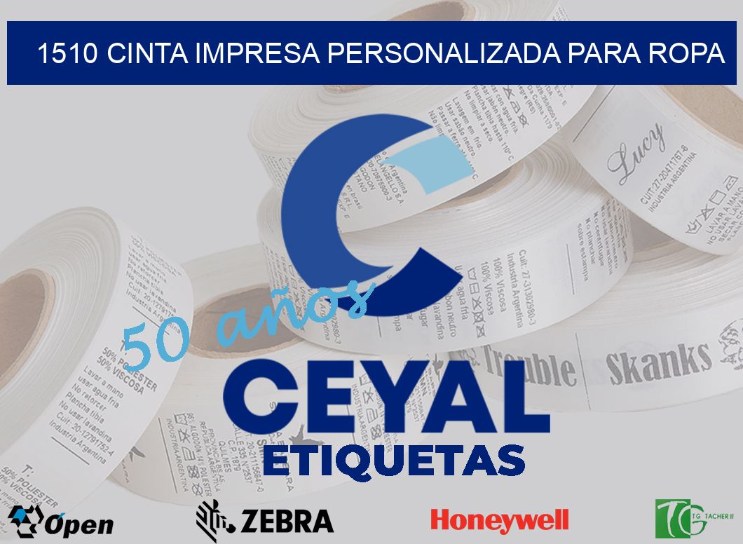 1510 CINTA IMPRESA PERSONALIZADA PARA ROPA