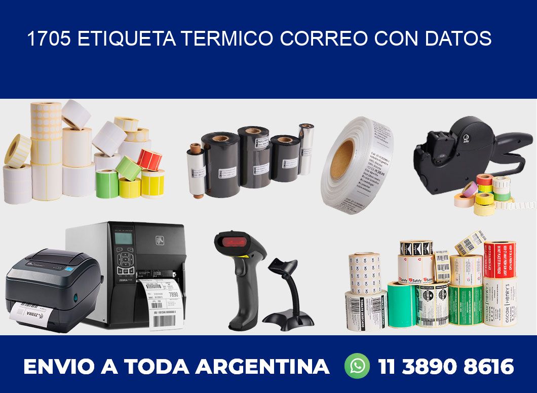 1705 ETIQUETA TERMICO CORREO CON DATOS