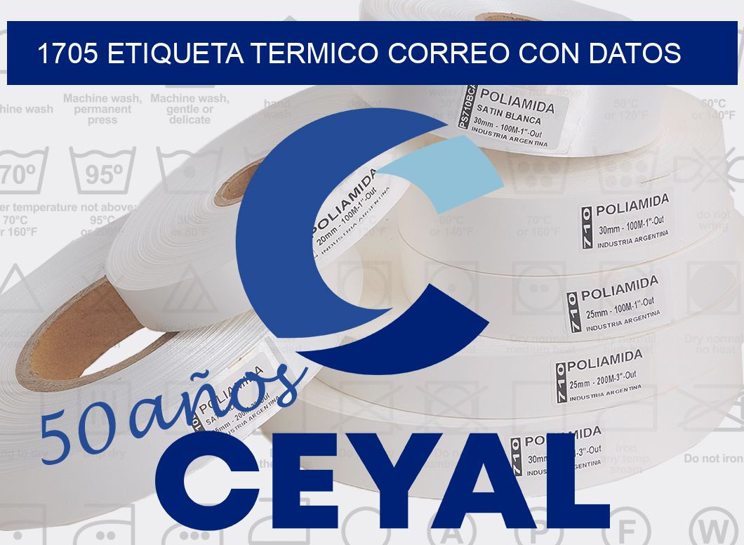 1705 ETIQUETA TERMICO CORREO CON DATOS