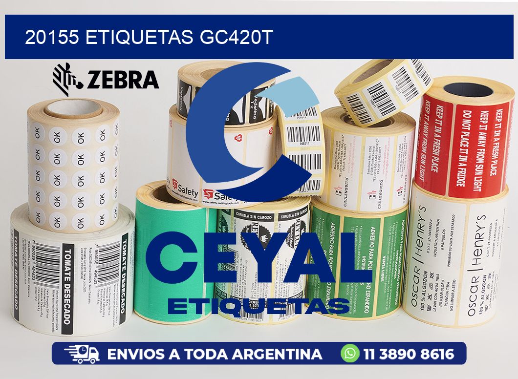 20155 ETIQUETAS GC420T
