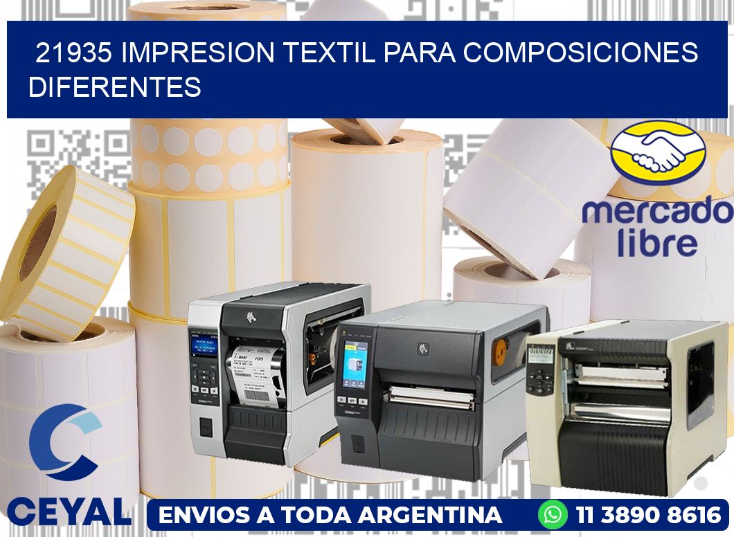 21935 IMPRESION TEXTIL PARA COMPOSICIONES DIFERENTES