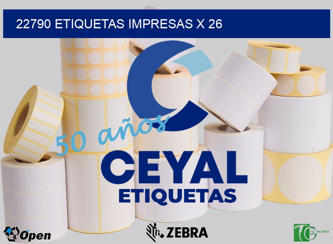 22790 Etiquetas impresas x 26