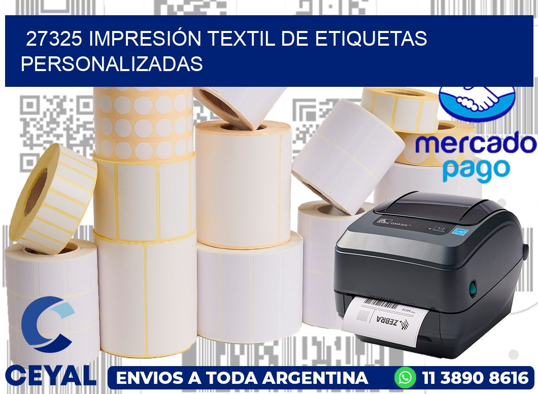 27325 IMPRESIÓN TEXTIL DE ETIQUETAS PERSONALIZADAS