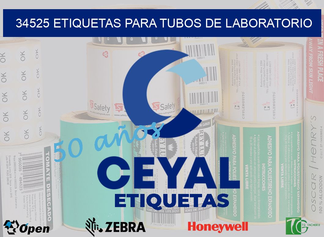 34525 ETIQUETAS PARA TUBOS DE LABORATORIO
