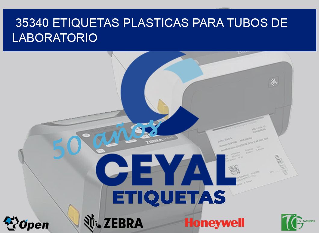 35340 ETIQUETAS PLASTICAS PARA TUBOS DE LABORATORIO