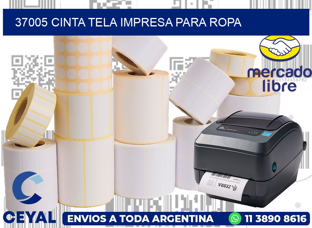 37005 CINTA TELA IMPRESA PARA ROPA