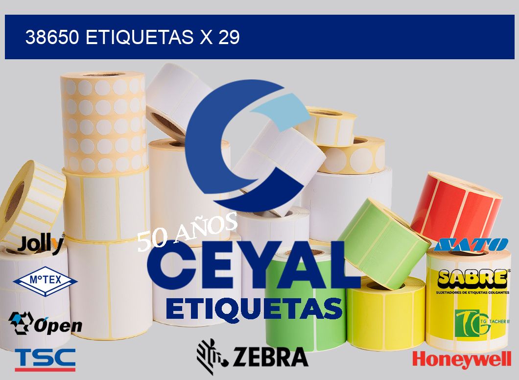38650 Etiquetas x 29