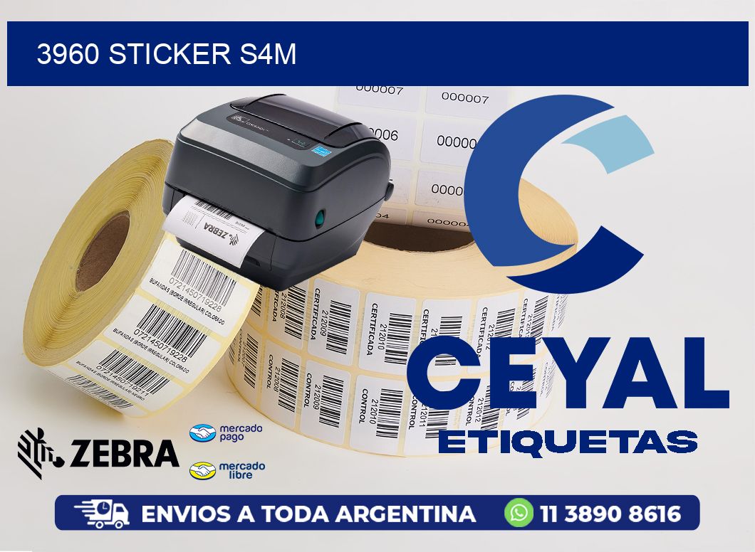 3960 STICKER S4M