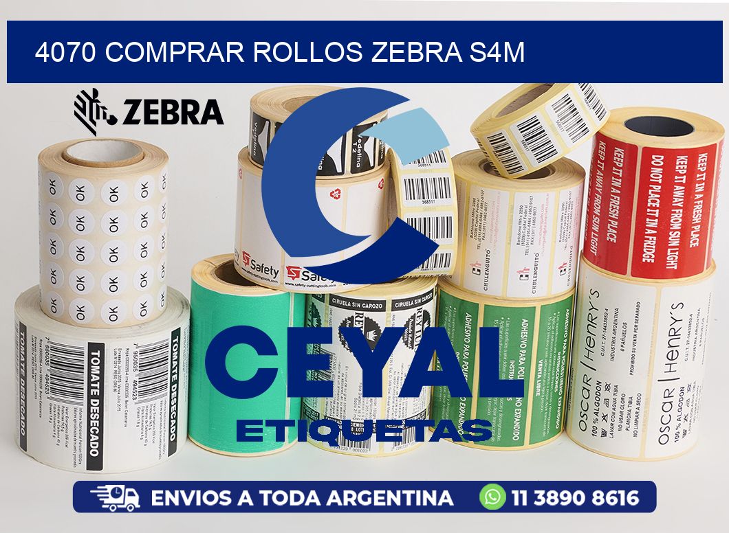 4070 COMPRAR ROLLOS ZEBRA S4M