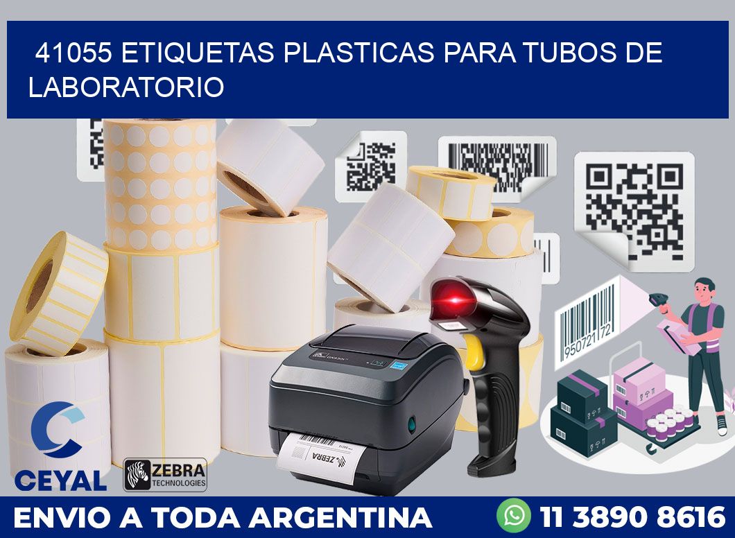 41055 ETIQUETAS PLASTICAS PARA TUBOS DE LABORATORIO