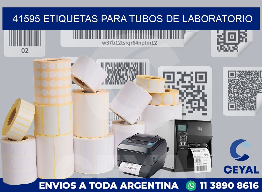 41595 ETIQUETAS PARA TUBOS DE LABORATORIO