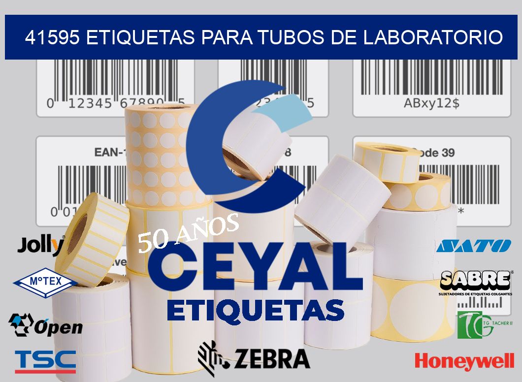 41595 ETIQUETAS PARA TUBOS DE LABORATORIO
