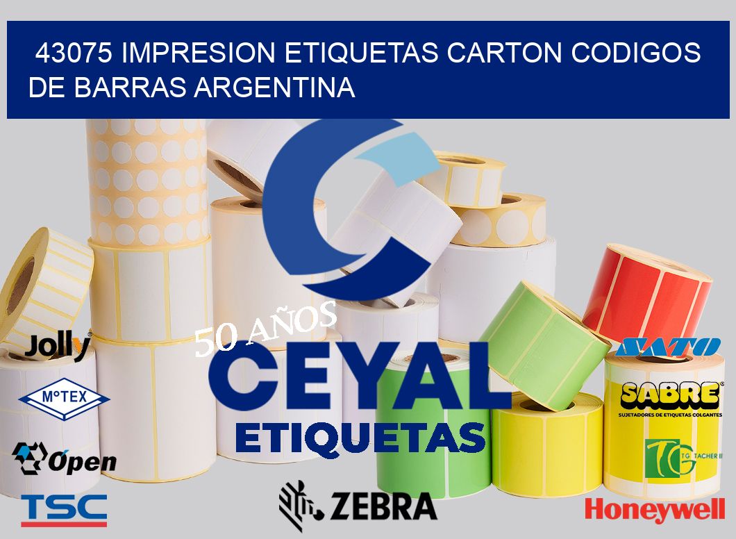 43075 IMPRESION ETIQUETAS CARTON CODIGOS DE BARRAS ARGENTINA