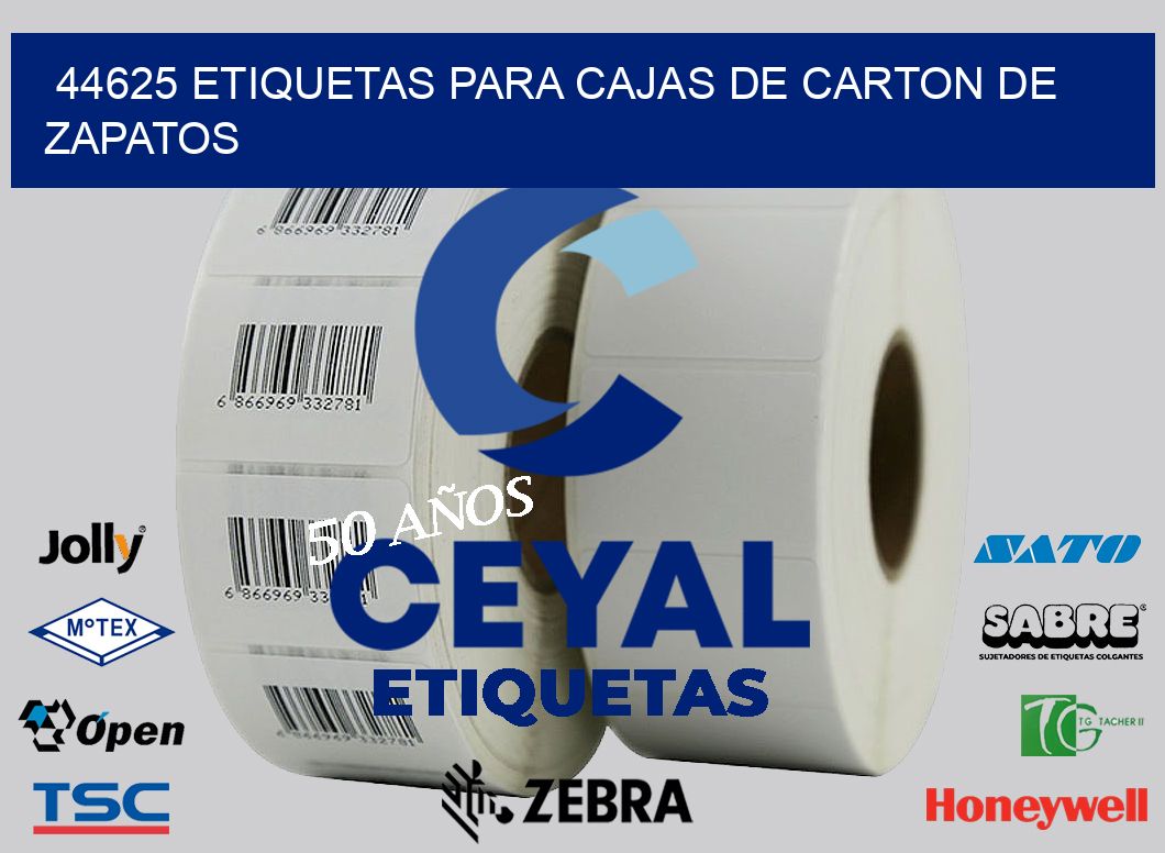 44625 ETIQUETAS PARA CAJAS DE CARTON DE ZAPATOS