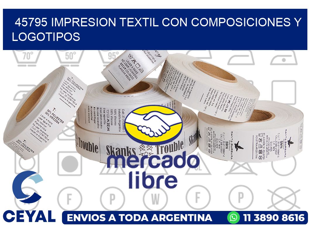 45795 IMPRESION TEXTIL CON COMPOSICIONES Y LOGOTIPOS
