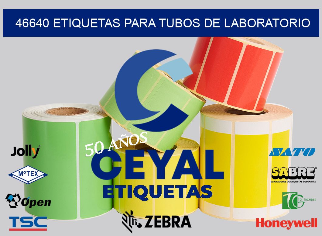46640 ETIQUETAS PARA TUBOS DE LABORATORIO