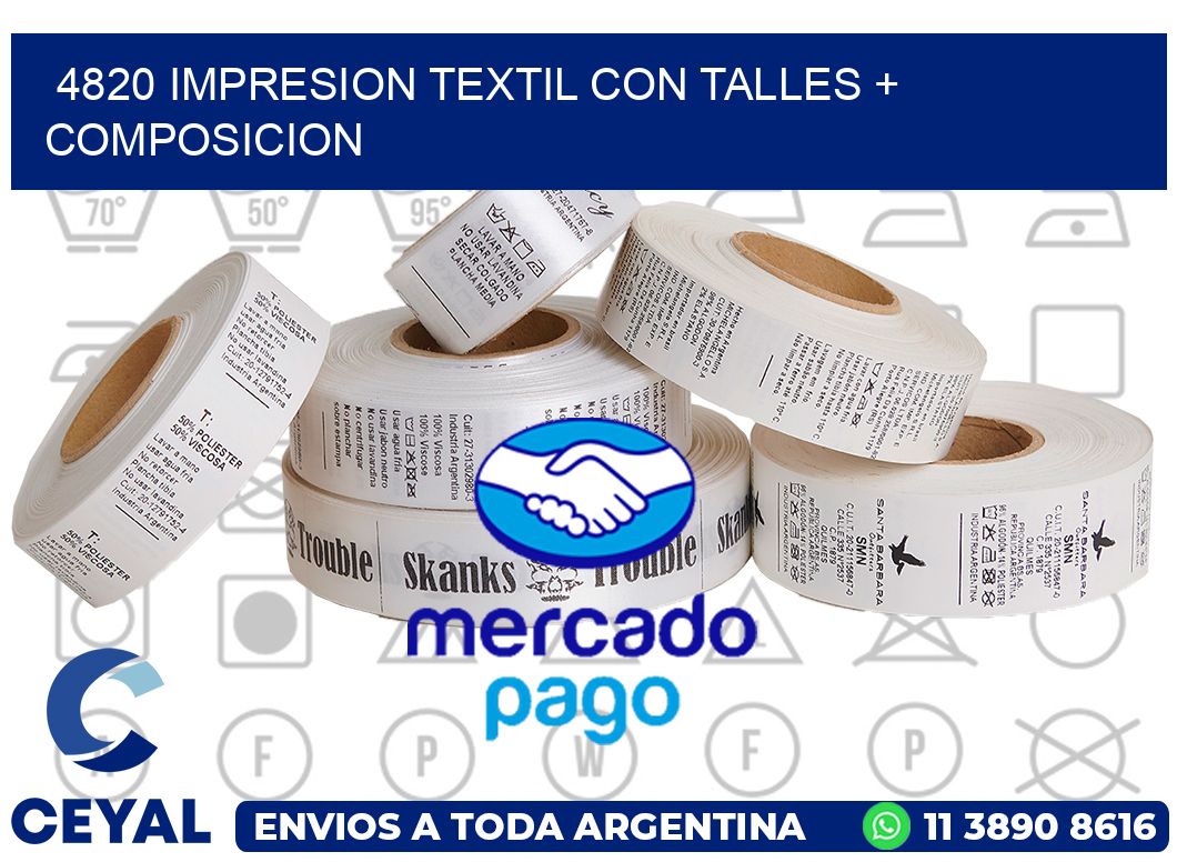 4820 IMPRESION TEXTIL CON TALLES + COMPOSICION