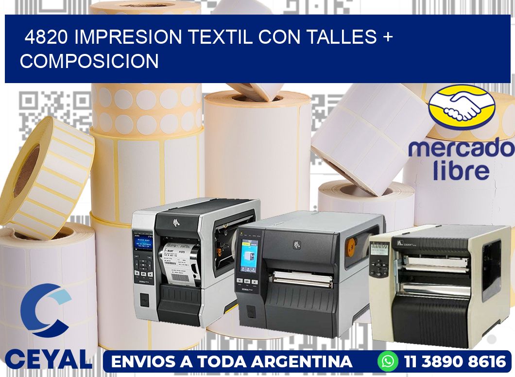 4820 IMPRESION TEXTIL CON TALLES + COMPOSICION