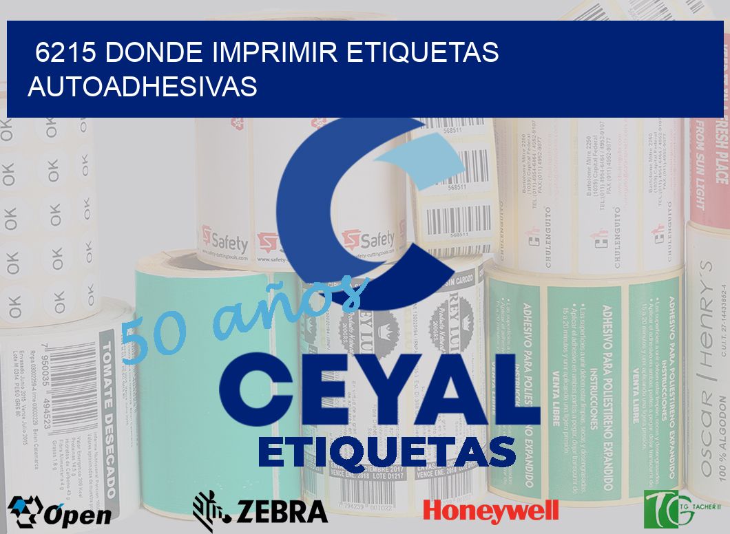 6215 DONDE IMPRIMIR ETIQUETAS AUTOADHESIVAS