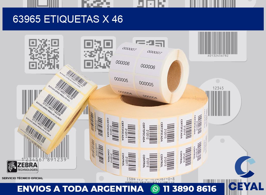 63965 Etiquetas x 46