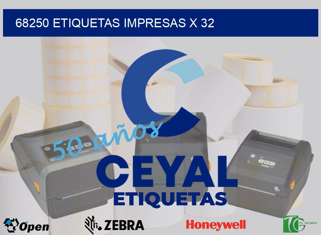 68250 Etiquetas impresas x 32