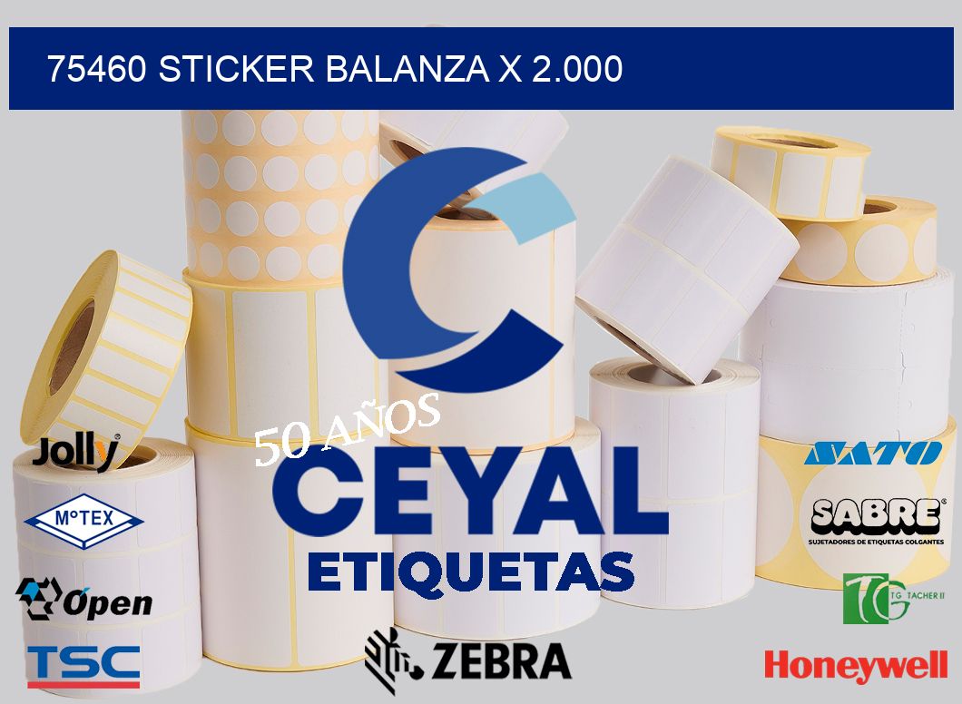 75460 sticker balanza x 2.000