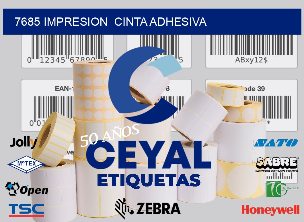 7685 impresion  cinta adhesiva