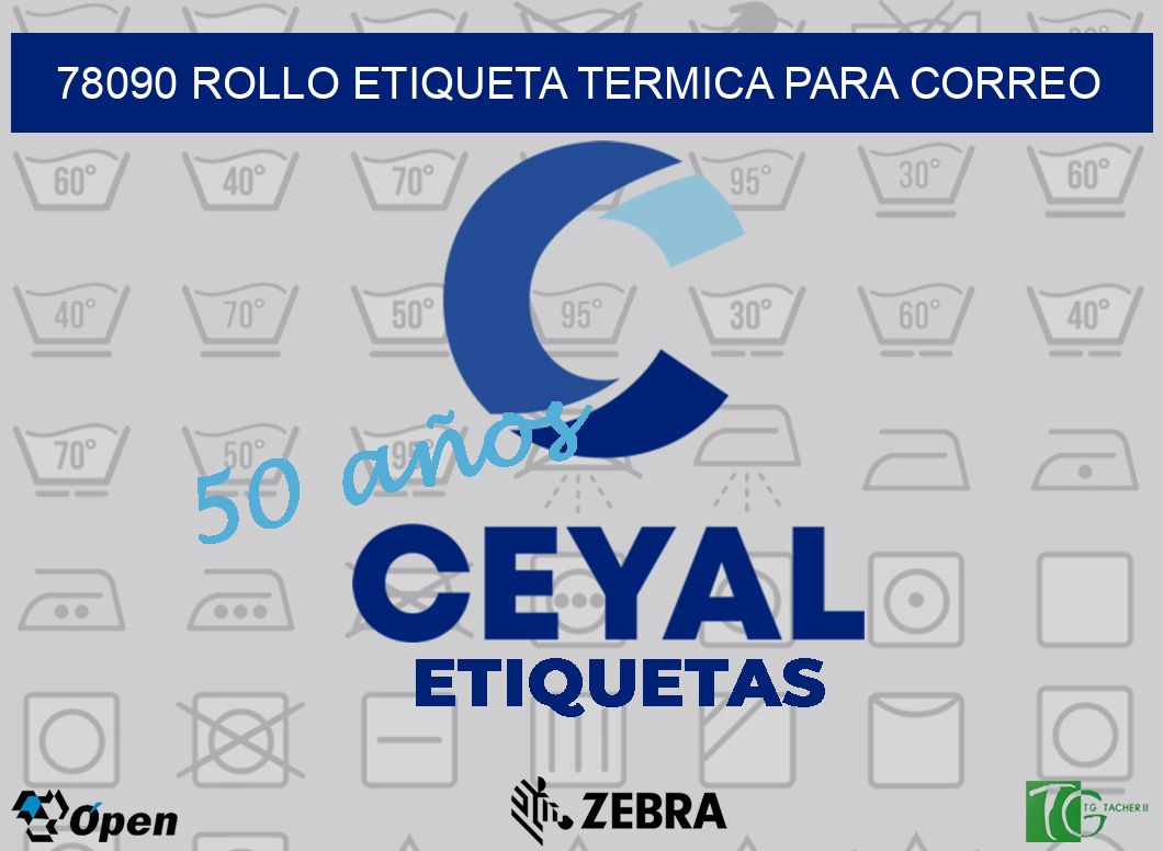 78090 ROLLO ETIQUETA TERMICA PARA CORREO