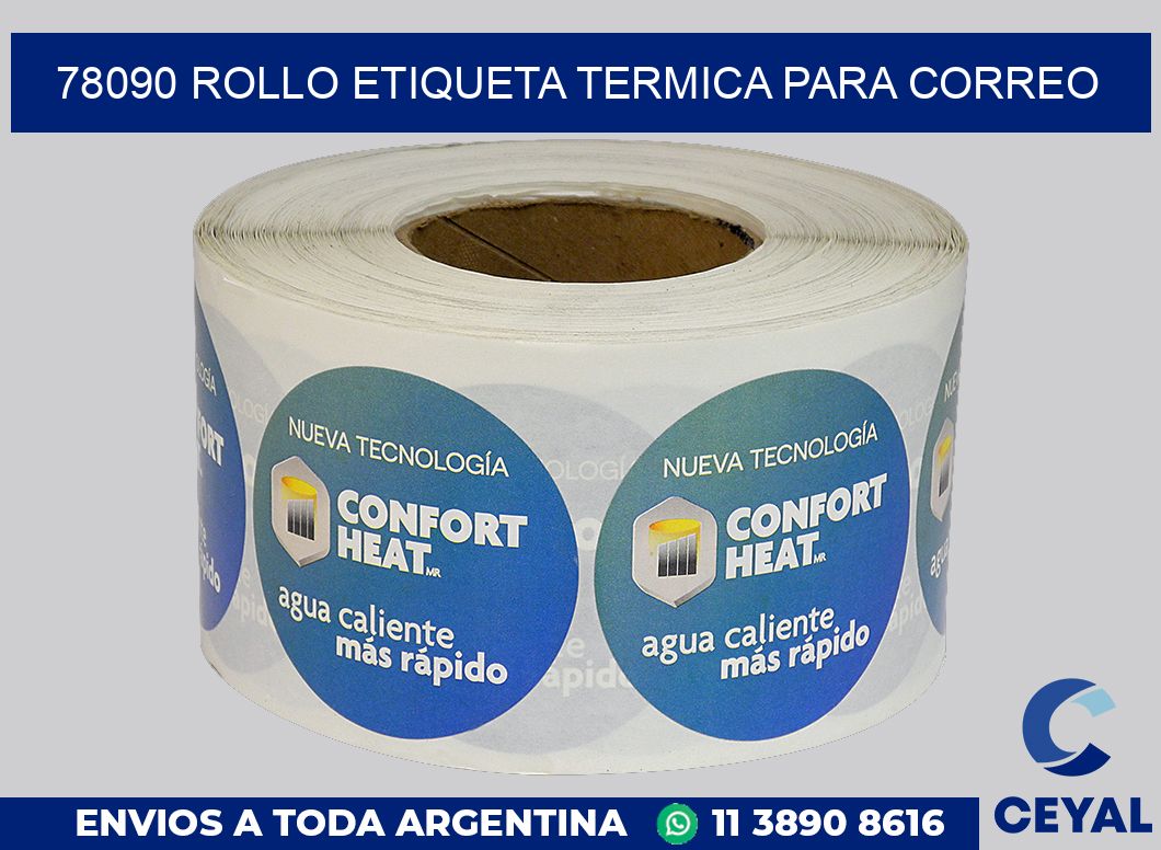 78090 ROLLO ETIQUETA TERMICA PARA CORREO