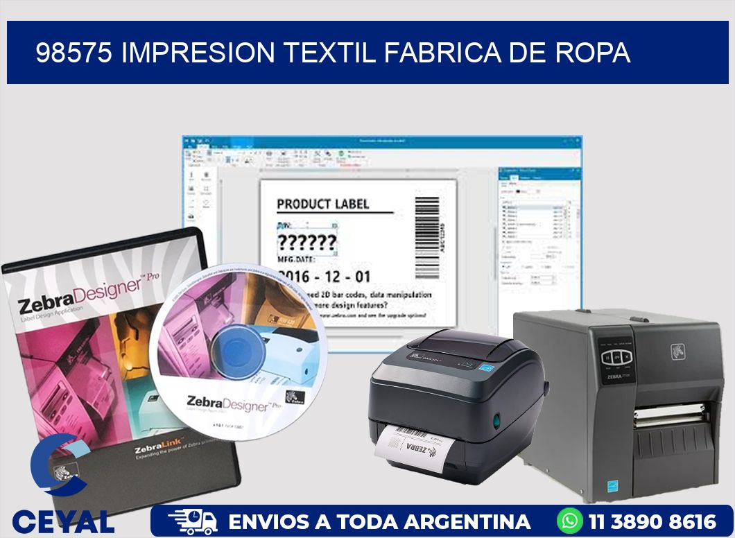 98575 IMPRESION TEXTIL FABRICA DE ROPA