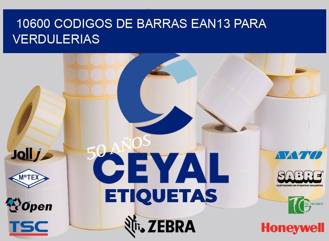 10600 CODIGOS DE BARRAS EAN13 PARA VERDULERIAS