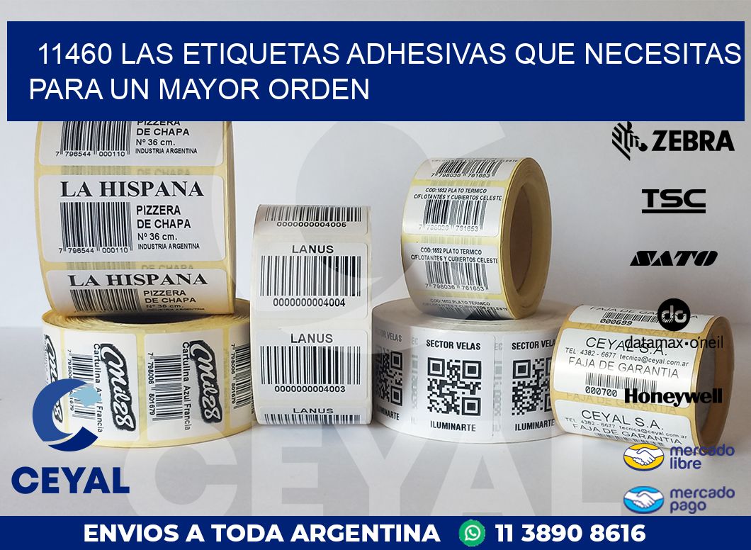 11460 LAS ETIQUETAS ADHESIVAS QUE NECESITAS PARA UN MAYOR ORDEN