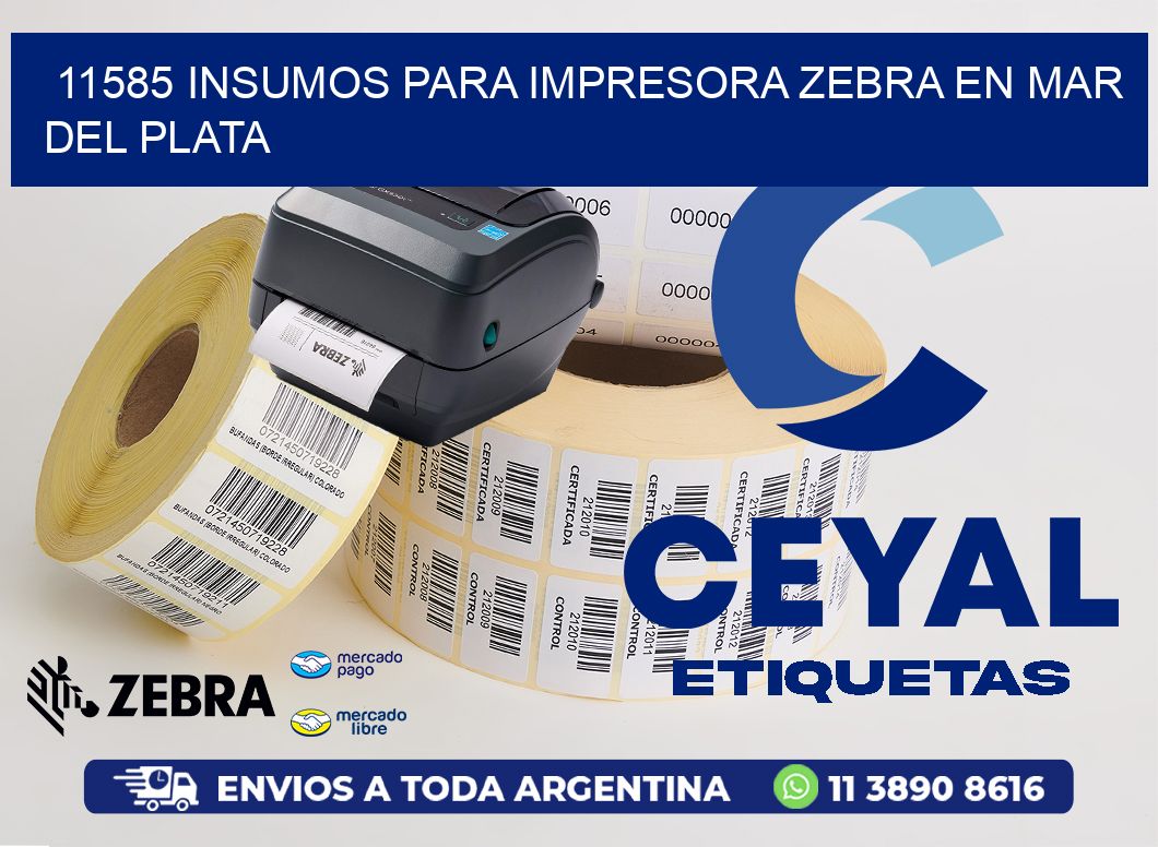 11585 INSUMOS PARA IMPRESORA ZEBRA EN MAR DEL PLATA